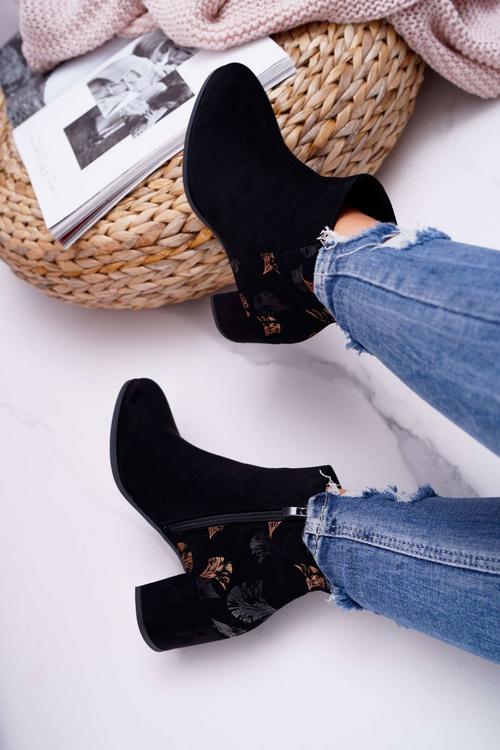 Чоботи жіночі на шпильці Sergio Leone чорні бежеві BT521