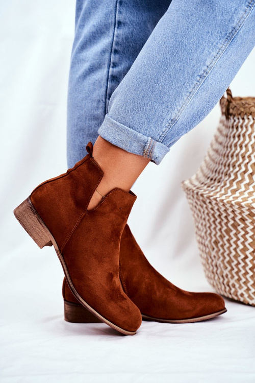 Жіночі черевики на плоскій підборі Spring Camel Viva