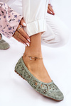Ажурні модні балетки Green Thiago