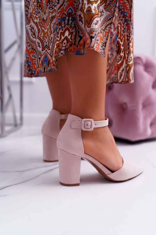 Жіночі туфлі на шпильці Beige Elegante