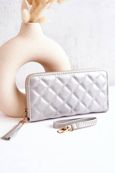Великий стьобаний гаманець Silver Selley з бахромою