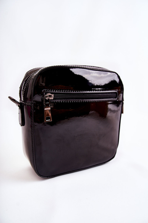 Шкіряна сумка W Pattern GOE ZNJ013 чорно-біла