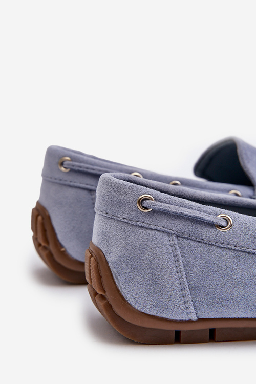 Чоловічі сині замшеві мокасини Rayan