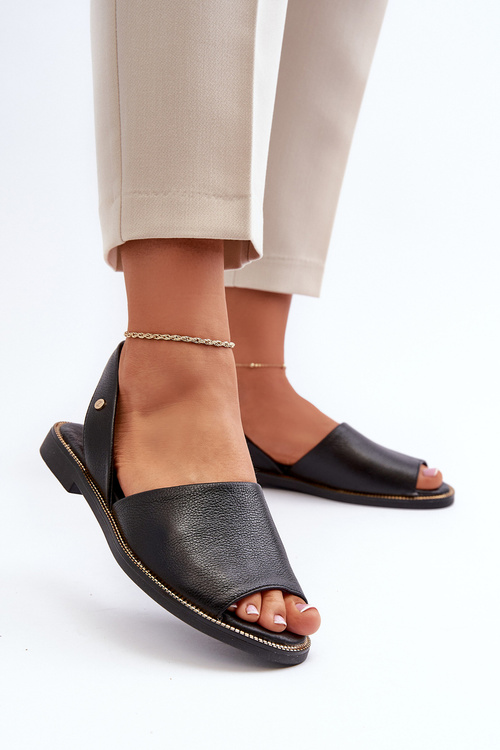 Шкіряні сліпони Black Alivia