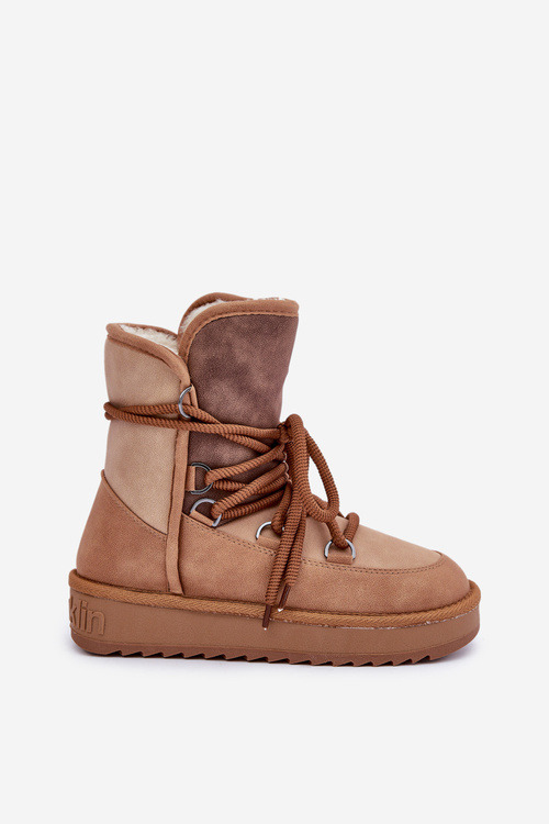 Жіночі Снігоступи На Платформі З Шнурівкою D.Franklin DFSH370013 Camel