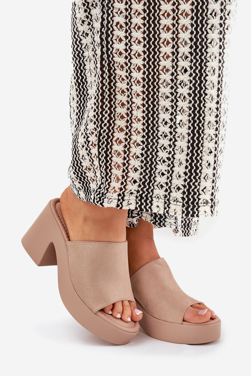 Жіночі Сандалі На Каблуках І Платформі Хакі Омейса