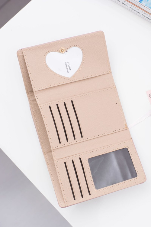 Маленький жіночий великий гаманець Powder Pink