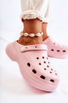 Жіночі поролонові тапочки Crocs Pink Coline