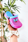 Дитячі поролонові тапочки Crocs Fuchsia Olivia