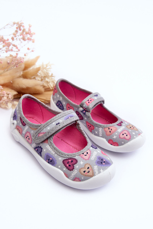 Дитячі балерини Hearts Befado 114X516 сірий