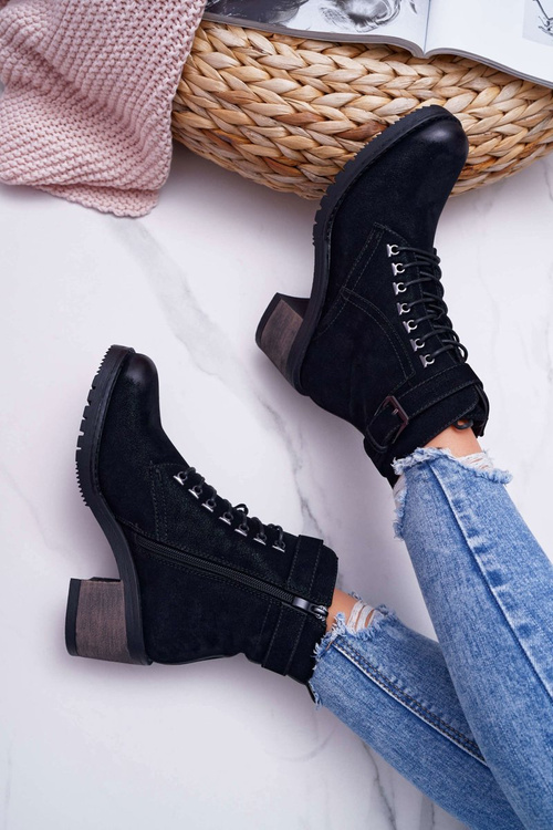 Чоботи робочі жіночі Sergio Leone чорні BT705