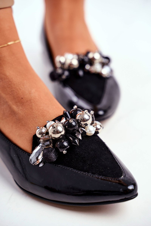 Жіночі балетки Laura Messi Leather Black 2157