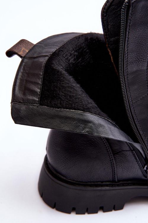 Шкіряні ботильйони Black Lonevis