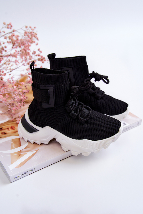 Дитяче спортивне взуття високий носок чорний Nickie