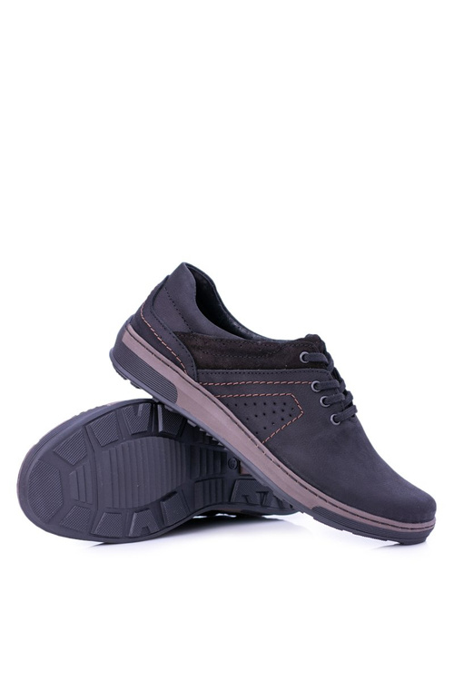 Чорні чоловічі повсякденні півчеревики Ventrillo