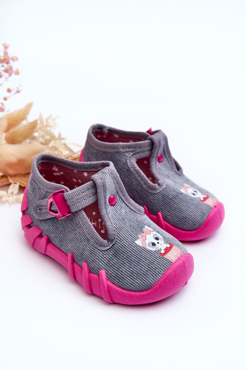 Взуття для котів Papcie Befado 110P480 сіро-рожевий