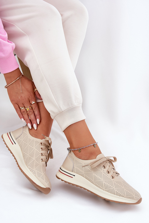 Шкіряні Легкі Жіночі Черевики Artiker 54C1759 Бежеві