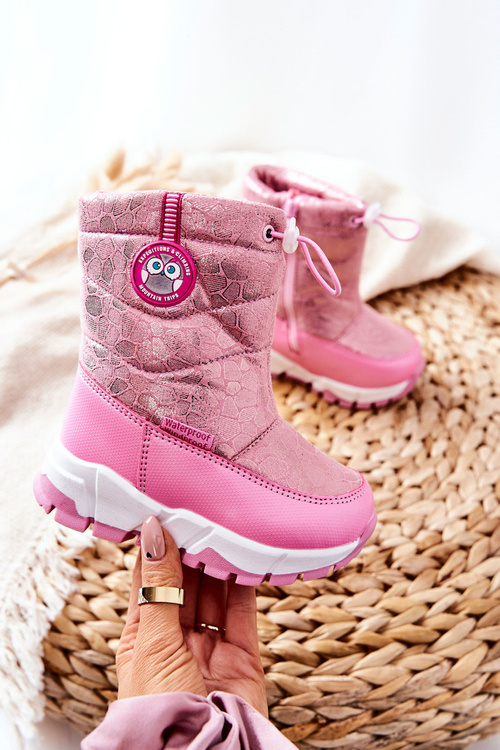 Дитячі зимові чоботи на блискавці Pink Layoth