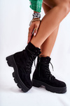 Чорні замшеві чоботи на блискавці Marley