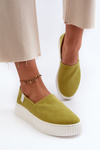 Жіночі кросівки на платформі NN276008 Memory Foam System Lime