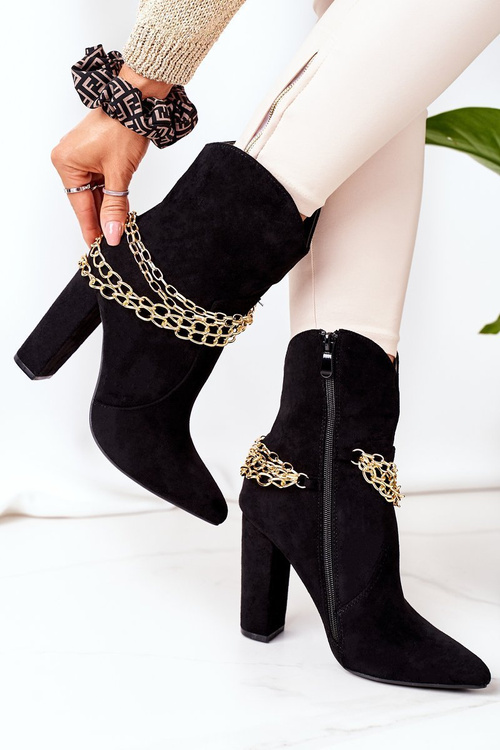 Чорні утеплені чоботи на блочному каблуці Гарне враження