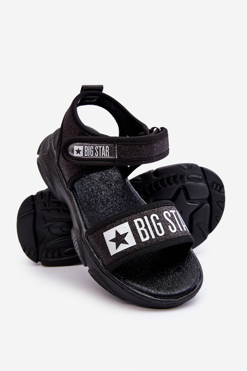 Дитячі босоніжки на липучці Big Star LL374192 Чорні