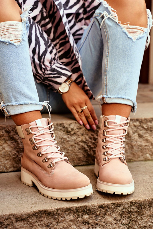 Жіночі чоботи Trappers Big Star Pastel Pink EE274034