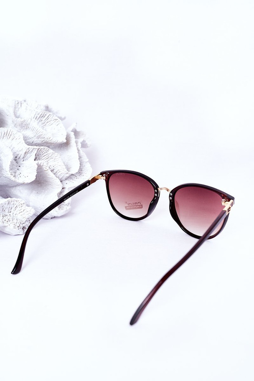 Жіночі сонцезахисні окуляри коричневого кольору Ombre