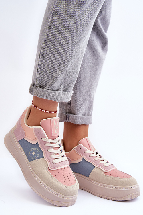 Жіноче спортивне взуття Big Star MM274233 Pink-Beige