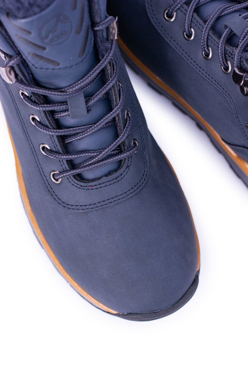 Флісові утеплені темно-сині чоловічі трекінгові черевики Preventi