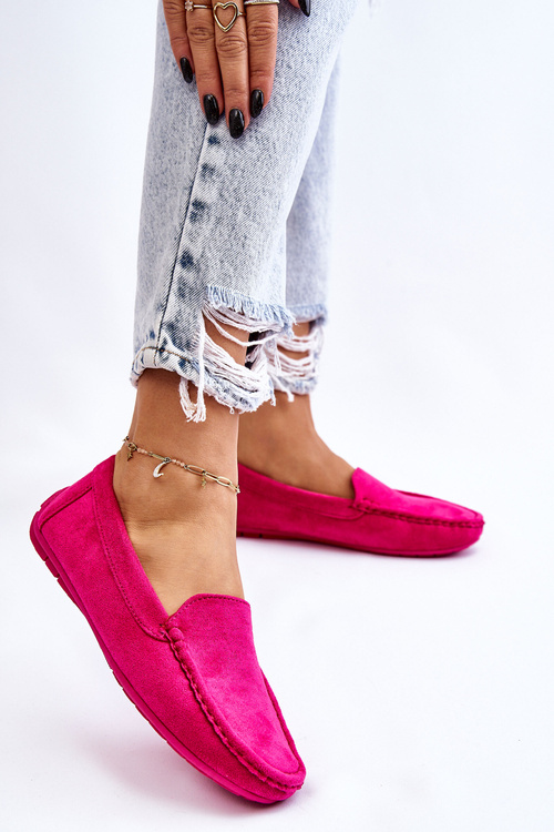 Жіночі лофери Suede Fuchsia Morreno