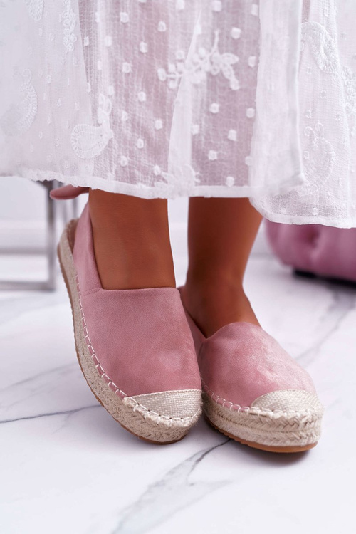 Жіночі замшеві еспадрільї Pink Kontres
