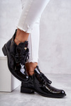 Лаковані чоботи Чоботи на шнурівці Ніколь 2781 Чорні