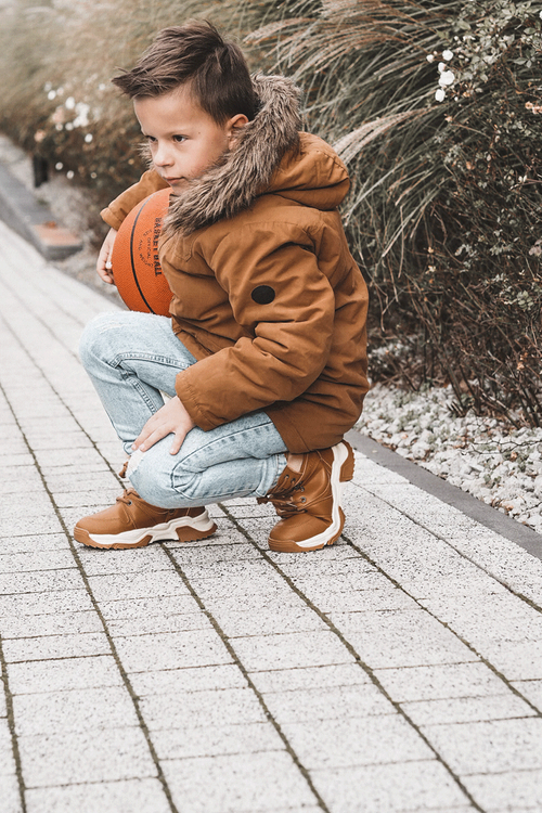 Дитячі черевики теплі Trappers на блискавці Camel Marvin