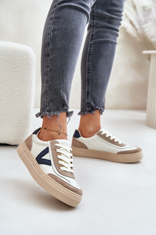Жіночі шкіряні кросівки Vinceza 7923 Beige