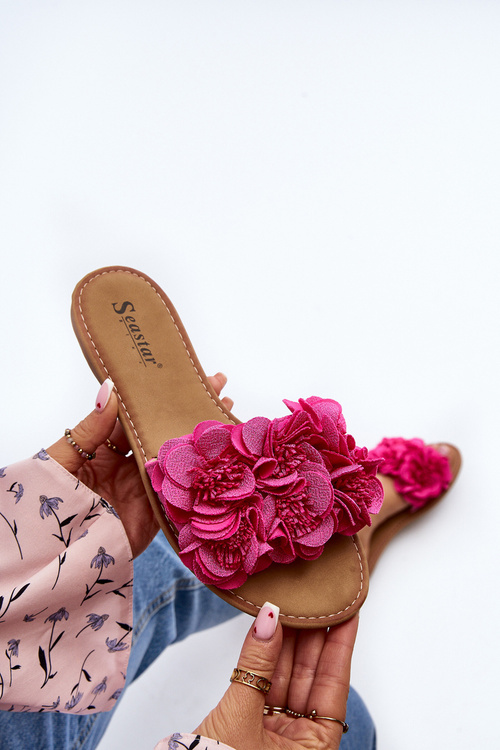 Жіночі шльопанці з квітами Fuchsia Eelfan
