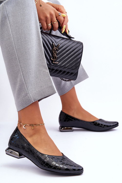 Шкіряні балетки чорний Van