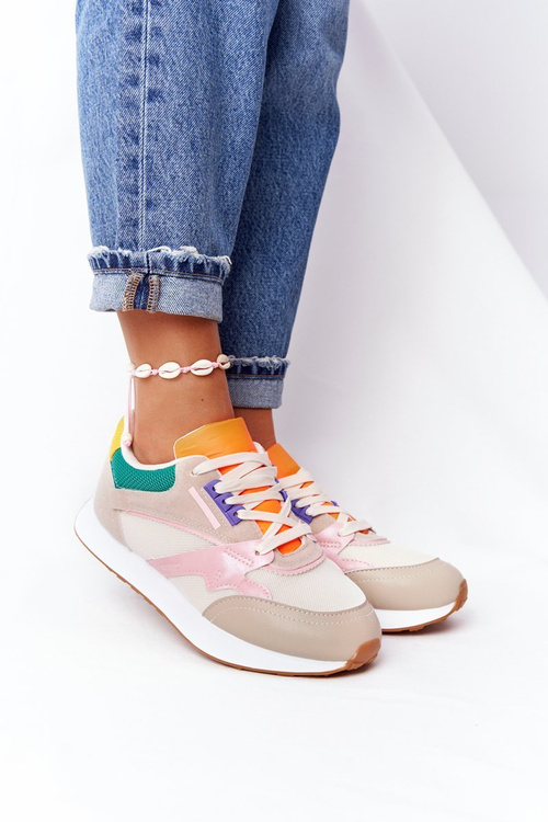 Жіноче спортивне взуття Кросівки Бежеві після робочого дня