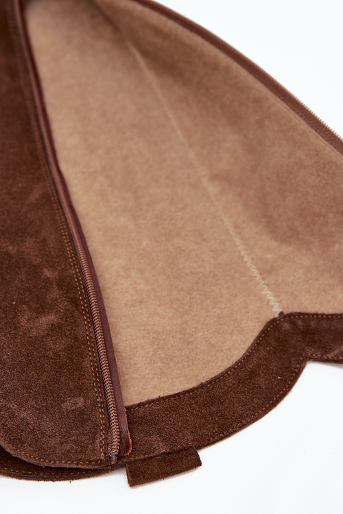 Шкіряні замшеві ковбойські чоботи ізоляційні Zazoo 4224 шоколадні
