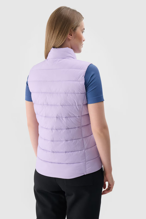 Жіноча м'яка безрукавка з коміром 4F фіолетова 4FWAW24TVJAF139-52S