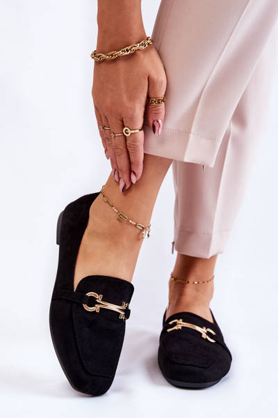 Замшеві класичні лофери Black Roddie