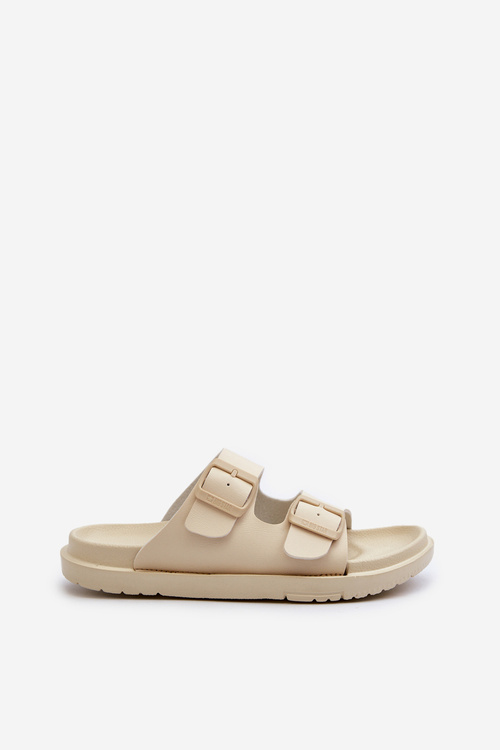 Жіночі тапочки з легкого поролону з пряжками Big Star NN274A752 Beige