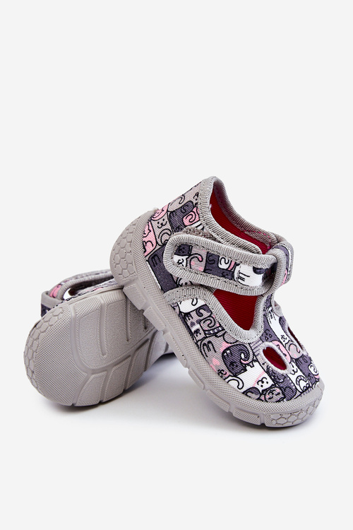 Дитяче взуття Тапочки Befado Kittens 630P001 Сірі