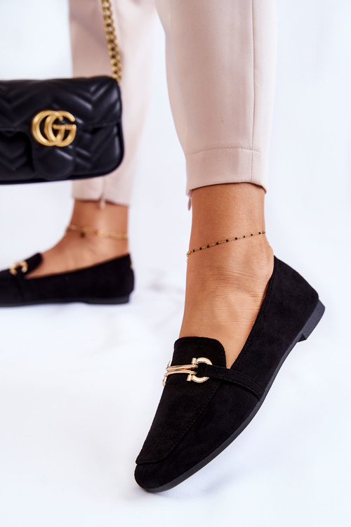 Замшеві класичні лофери Black Roddie