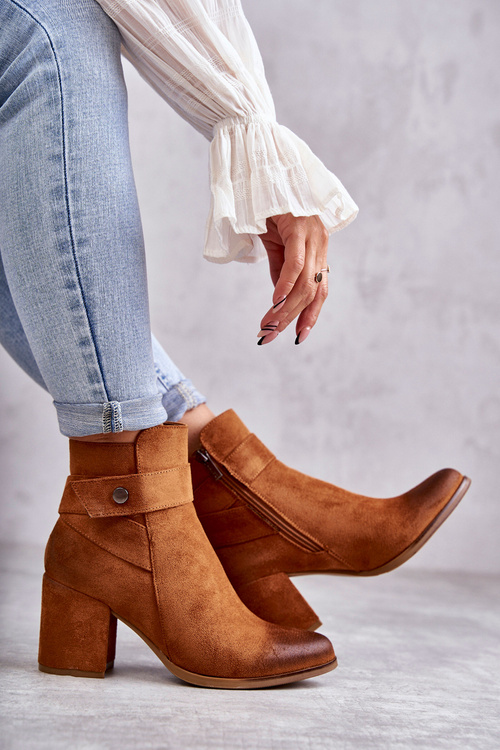 Жіночі замшеві черевики La.Fi 260041C-SU Camel