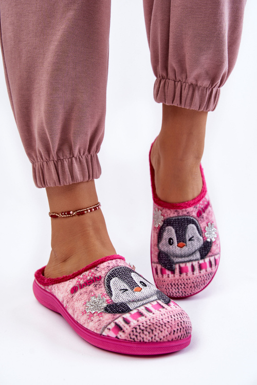 Жіночі домашні тапочки Penguins Inblu EC-81-023 Pink