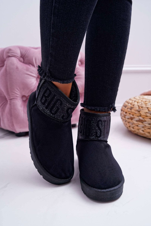 Жіночі зимові черевики утеплені Black Big Star EE274260
