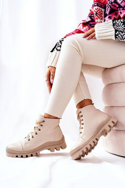 М'які шкіряні кросівки Черевики Beige Madisson