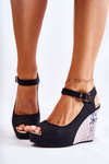 Жіночі чорні босоніжки Nemesis Anchor