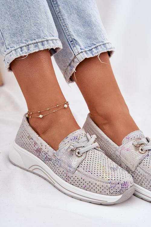 Замшеві Чоботи З Природної Шкіри На Платформі Artiker 56C2104 Сірі